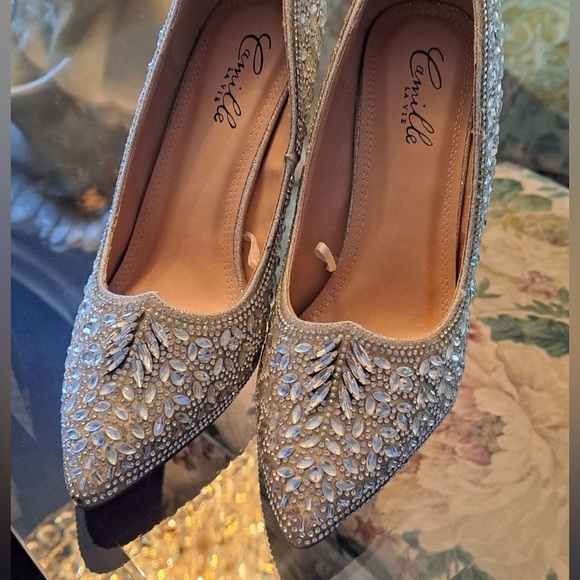 Beaded sequince heels - Picture 2 of 3